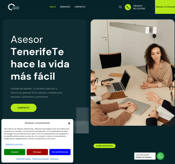 Captura de Asesor Tenerife