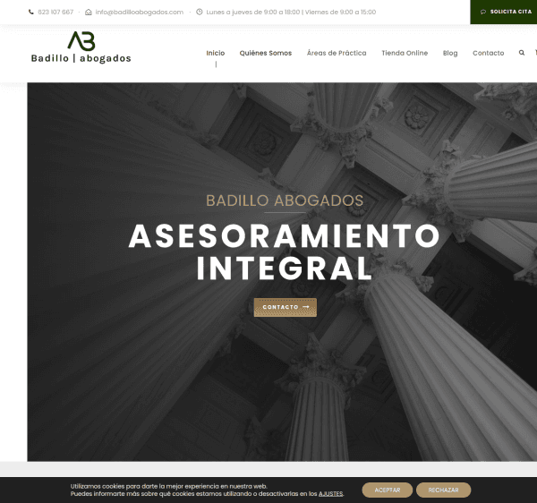 Captura de Badillo Abogados