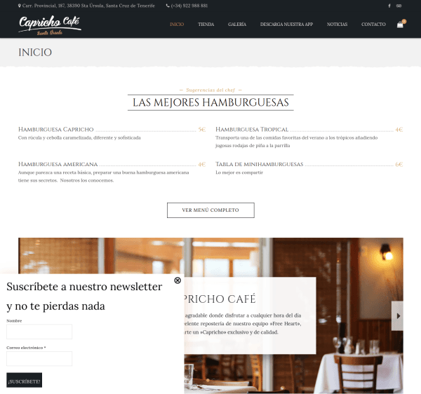 Captura de Capricho Café
