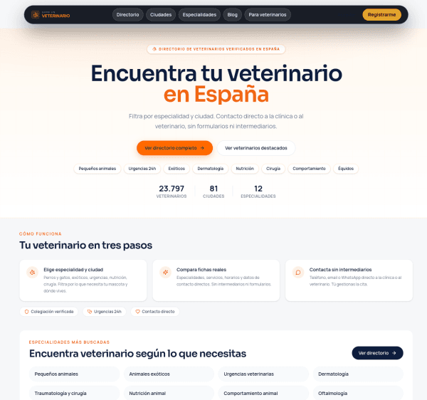 Captura de Dame un Veterinario