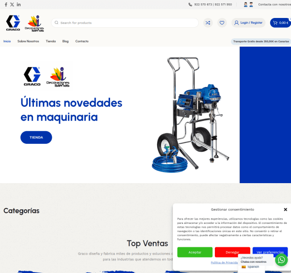 Captura de Graco Canarias