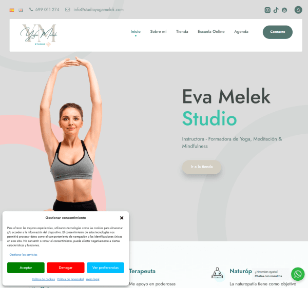 Captura de Studio Yoga Melek