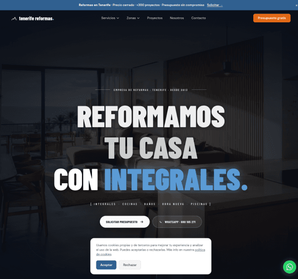 Captura de Tenerife Reformas